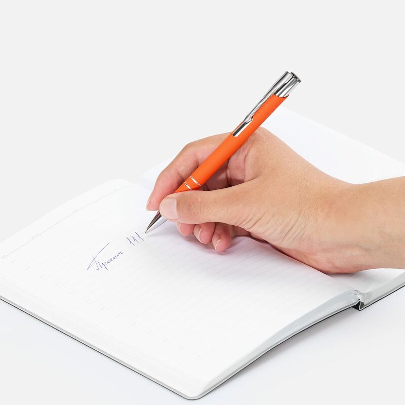 Ручка шариковая Keskus Soft Touch, оранжевая арт.16425.20