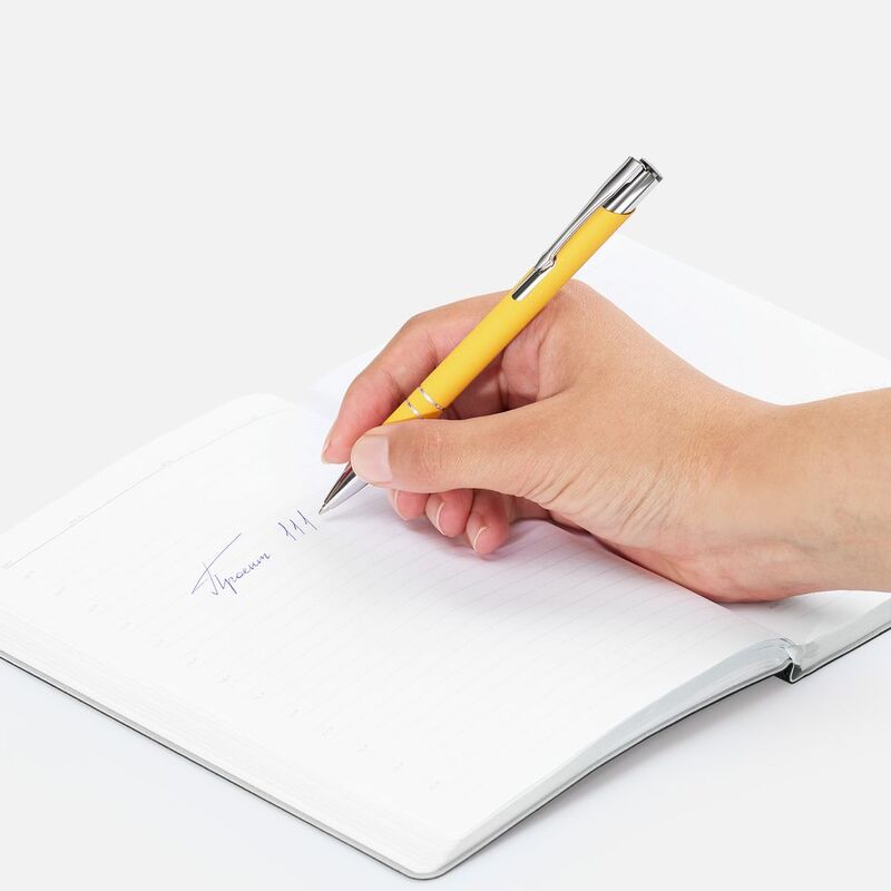 Ручка шариковая Keskus Soft Touch, желтая арт.16425.80