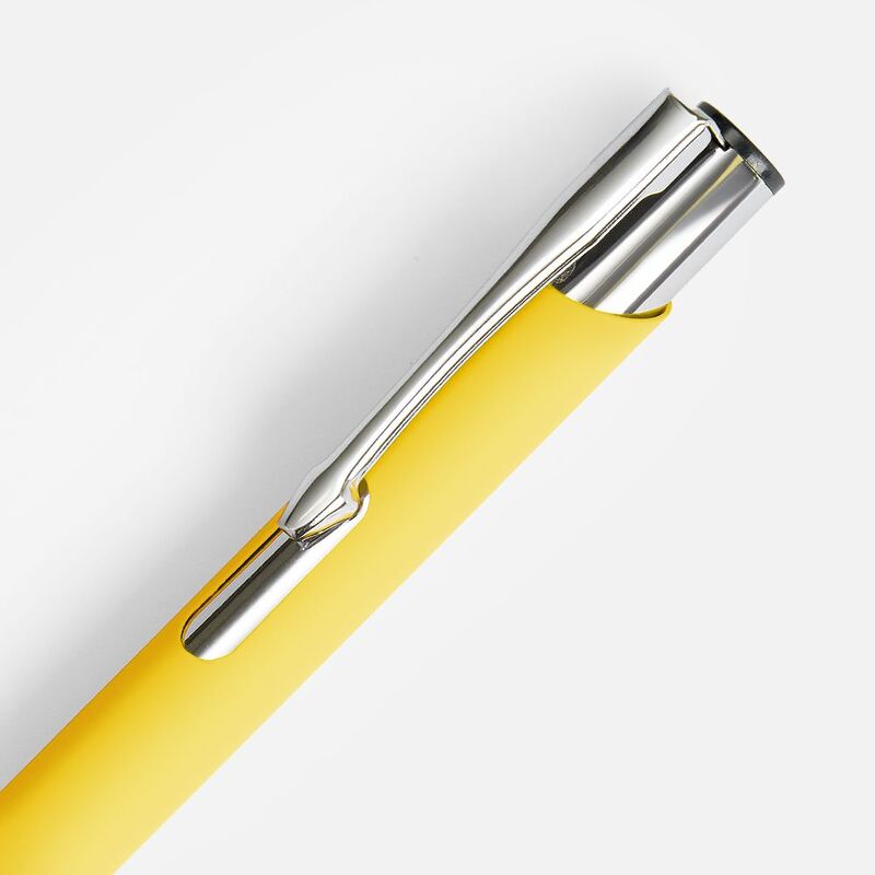 Ручка шариковая Keskus Soft Touch, желтая арт.16425.80