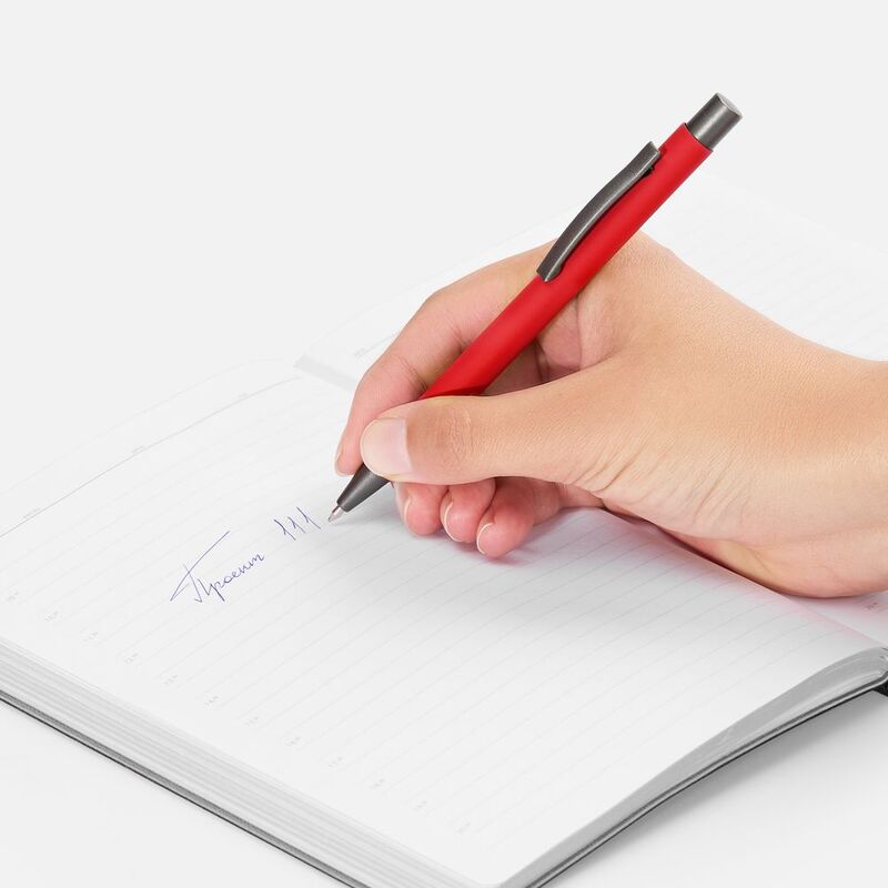 Ручка шариковая Atento Soft Touch, красная арт.16427.50