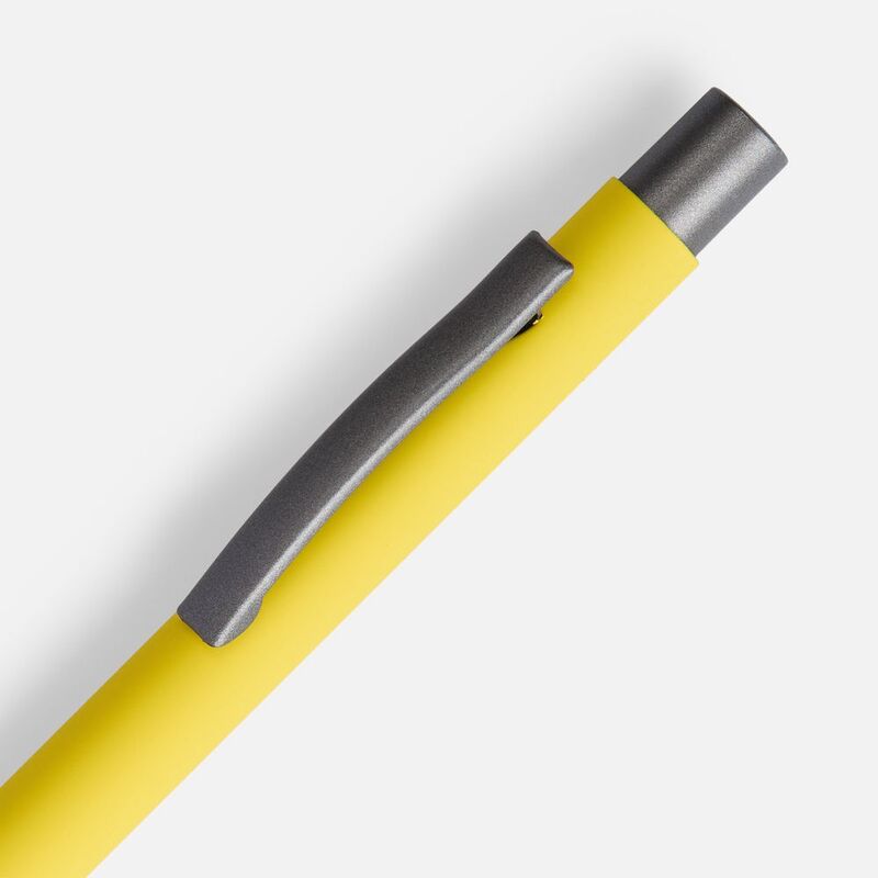 Ручка шариковая Atento Soft Touch, желтая арт.16427.80