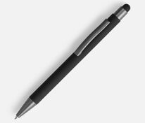Ручка шариковая Atento Soft Touch со стилусом, черная арт.16428.30