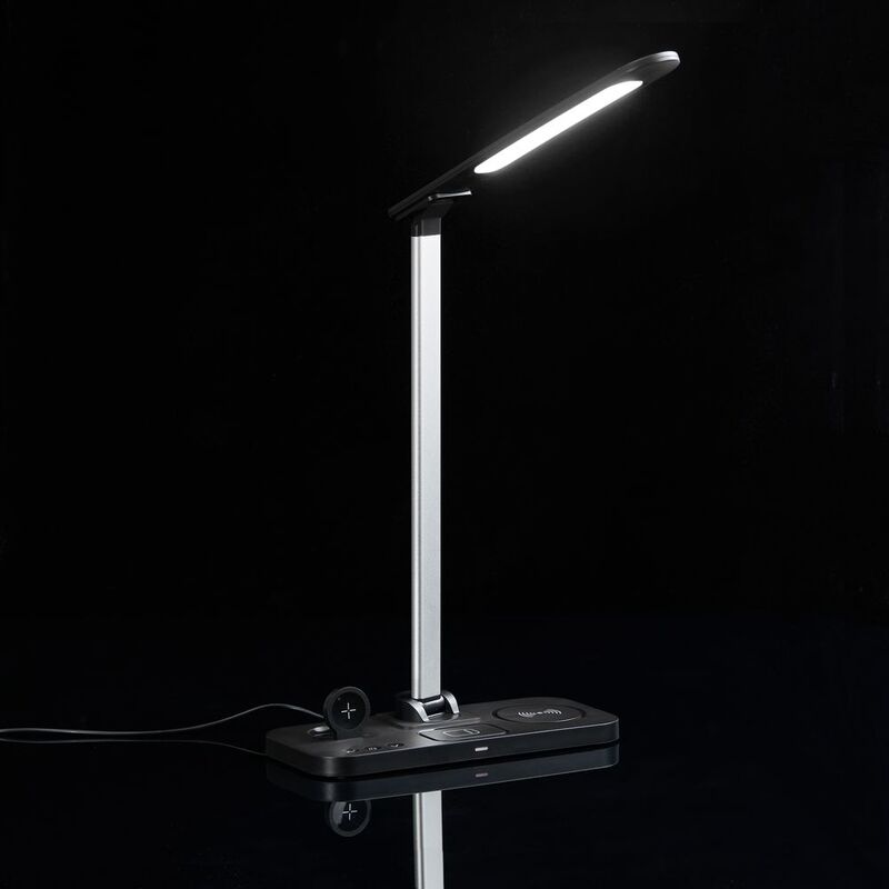 Настольная лампа с беспроводной зарядкой Power Light, черная арт.15767.30