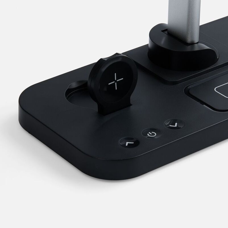 Настольная лампа с беспроводной зарядкой Power Light, черная арт.15767.30