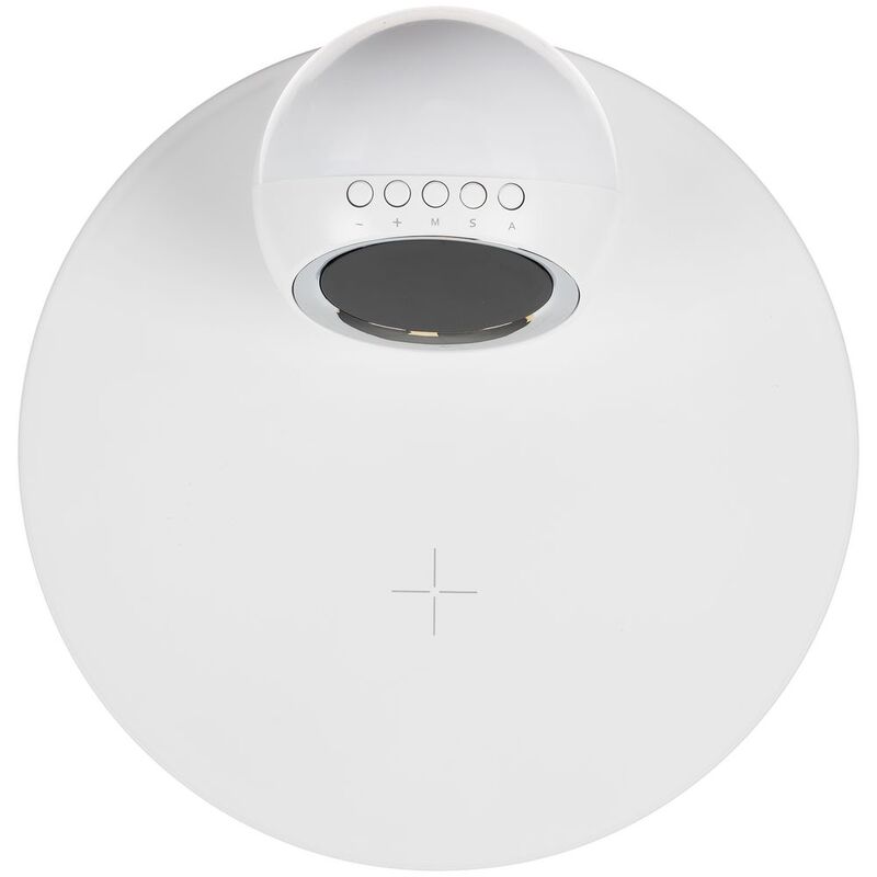 Станция беспроводной зарядки с часами и подсветкой GlobeBee, белая арт.16365.60