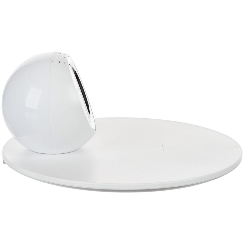 Станция беспроводной зарядки с часами и подсветкой GlobeBee, белая арт.16365.60