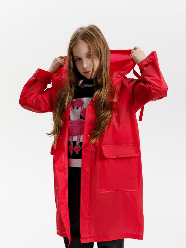 Дождевик детский RainDrop Kids, красный арт.26754.50