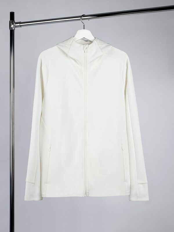 Куртка с капюшоном унисекс Begi, молочно-белая арт.16693.60