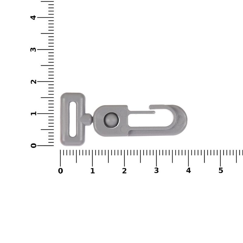 Застежка-карабин Carabine, S, серый арт.17932.10