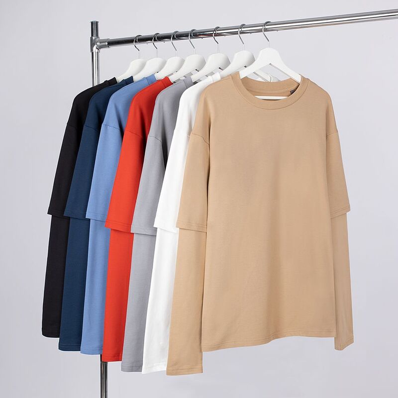 Футболка оверсайз с двойным рукавом Kosmos, черная арт.19180.30