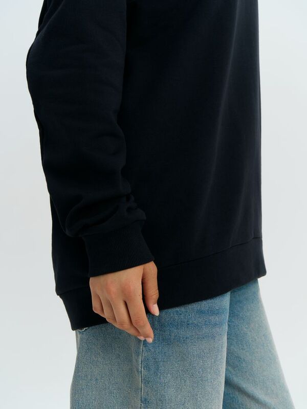 Свитшот оверсайз унисекс Omnifit, черный арт.19182.30