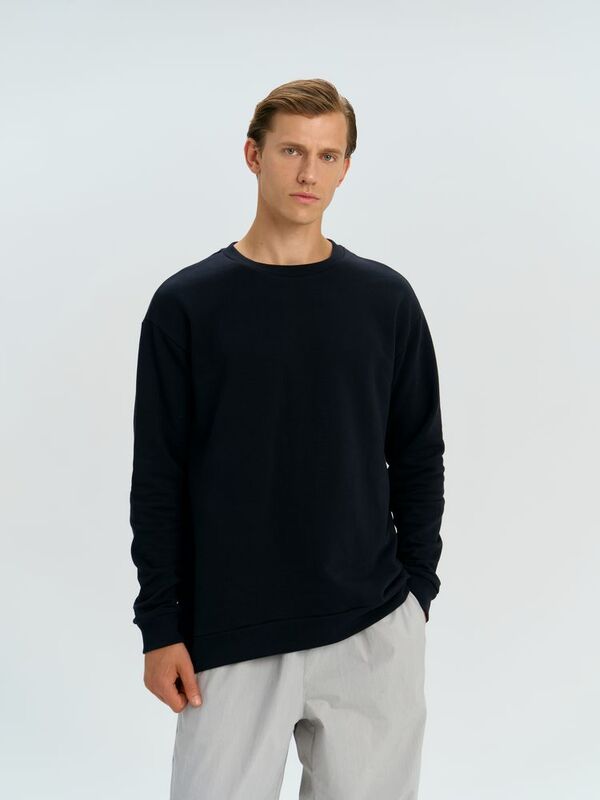 Свитшот оверсайз унисекс Omnifit, черный арт.19182.30