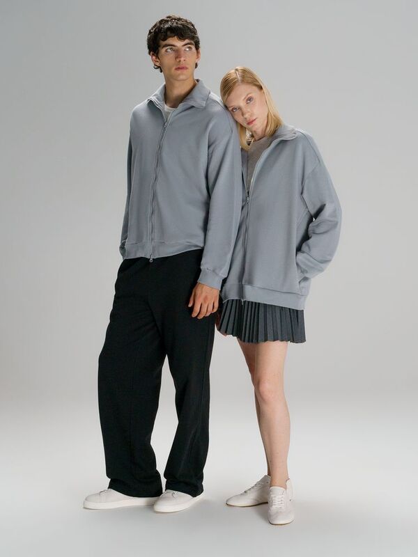 Толстовка унисекс Neofit, светло-серая арт.19185.10