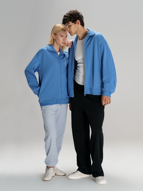 Толстовка унисекс Neofit, синяя арт.19185.44