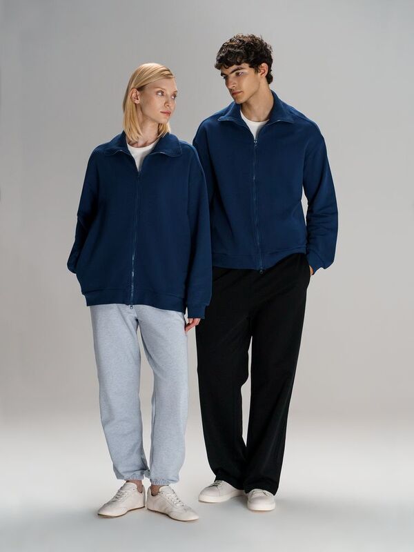 Толстовка унисекс Neofit, темно-синяя арт.19185.40