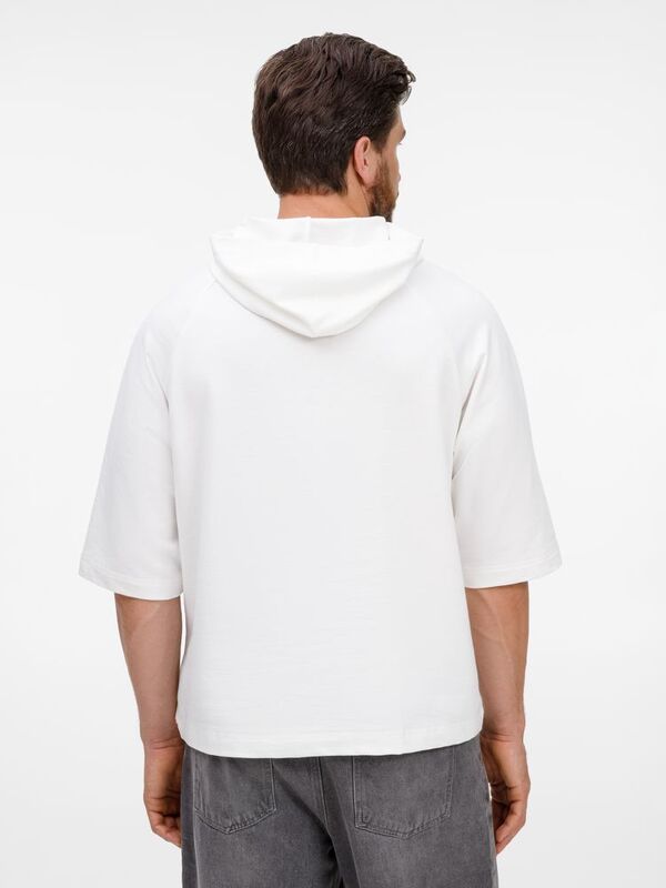 Футболка оверсайз унисекс с капюшоном Neofit, молочно-белая арт.19186.60