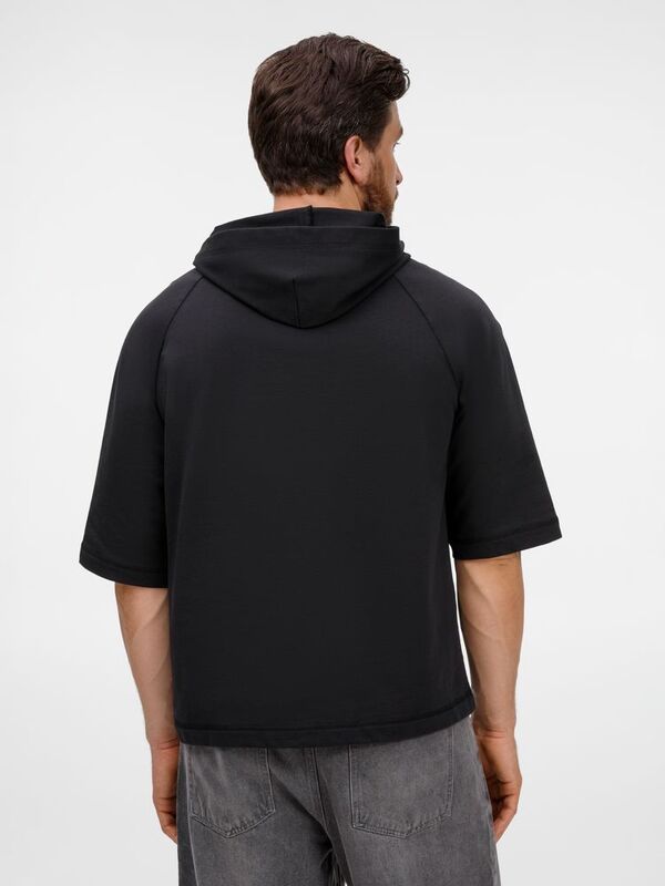 Футболка оверсайз унисекс с капюшоном Neofit, черная арт.19186.30