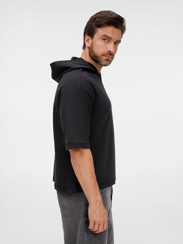 Футболка оверсайз унисекс с капюшоном Neofit, черная арт.19186.30