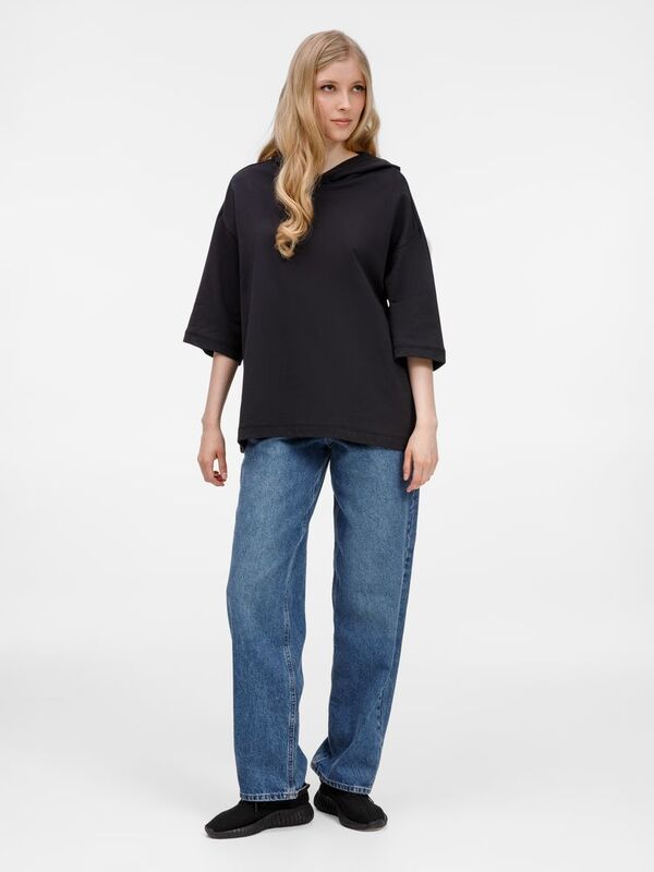 Футболка оверсайз унисекс с капюшоном Neofit, черная арт.19186.30