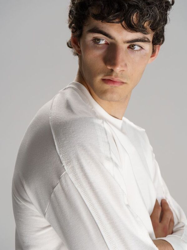 Свитшот унисекс Vozduh, молочно-белый арт.19187.60