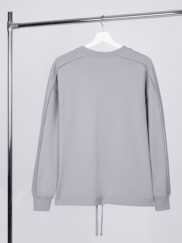 Свитшот унисекс Vozduh, светло-серый арт.19187.10