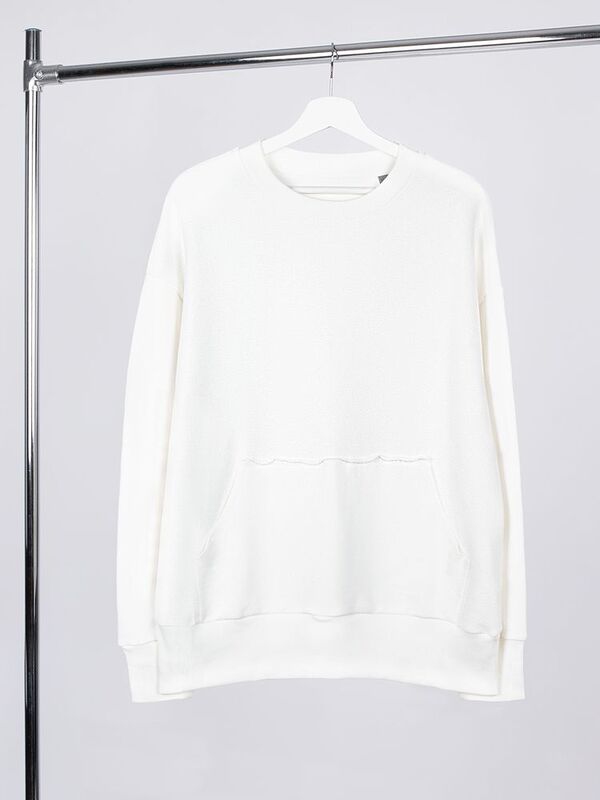 Свитшот оверсайз унисекс Vozduh, молочно-белый арт.19188.60