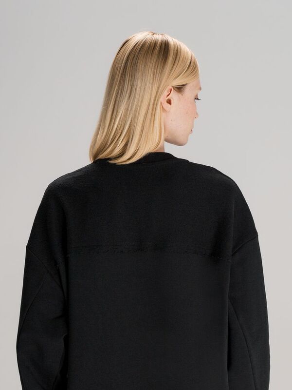 Свитшот оверсайз унисекс Vozduh, черный арт.19188.30