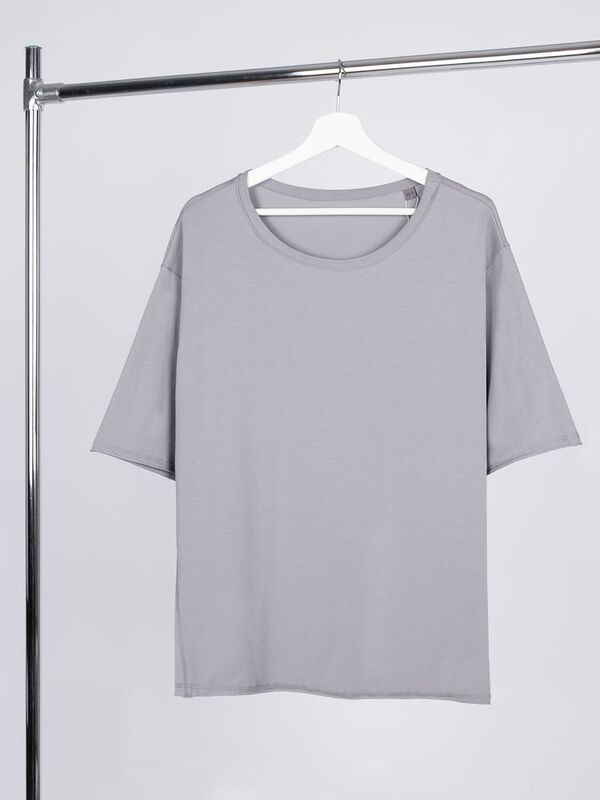 Футболка оверсайз унисекс Vozduh, светло-серая арт.19189.10