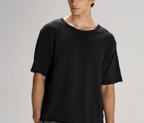 Футболка оверсайз унисекс Vozduh, черная арт.19189.30