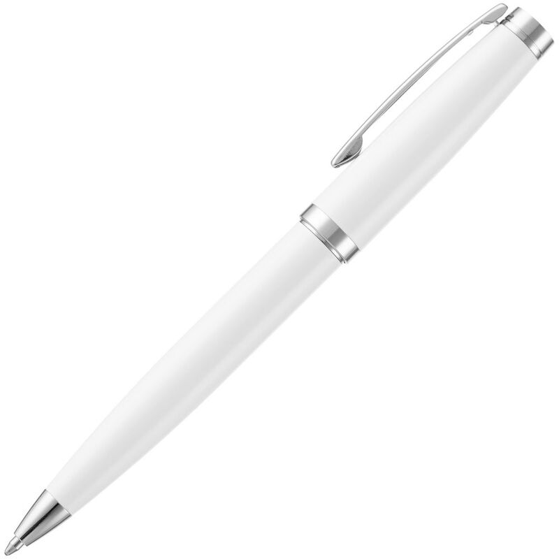 Ручка шариковая Letra Chrome, глянцевая, белая арт.16709.60