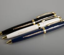 Ручка шариковая Letra Gold, глянцевая, черная арт.16710.30