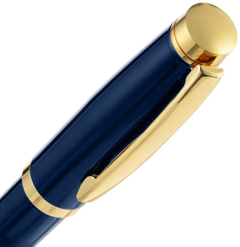Ручка шариковая Letra Gold, глянцевая, темно-синяя арт.16710.40