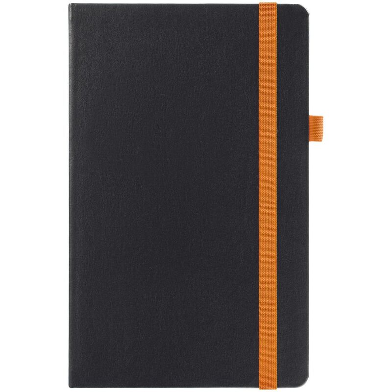 Ежедневник Ton, недатированный, черный с оранжевым арт.16770.23