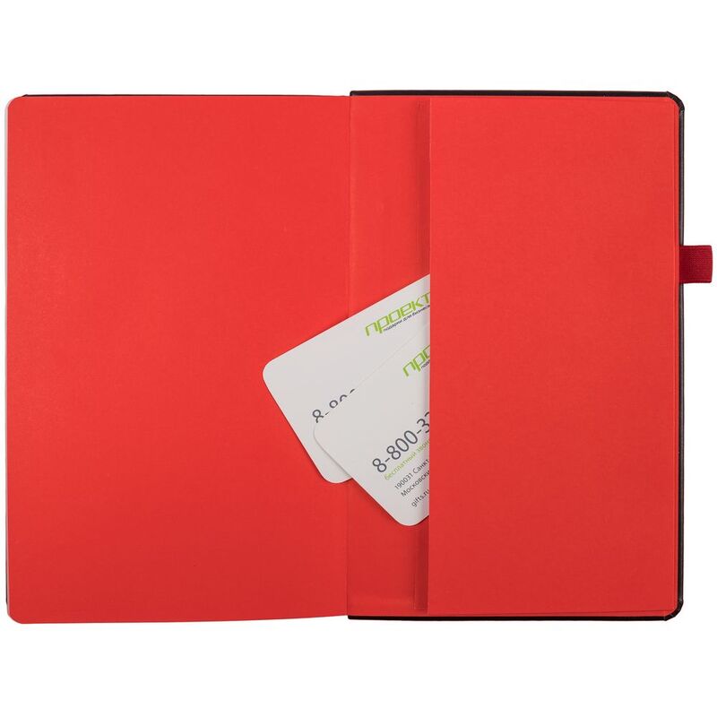 Ежедневник Ton, недатированный, черный с красным арт.16770.53