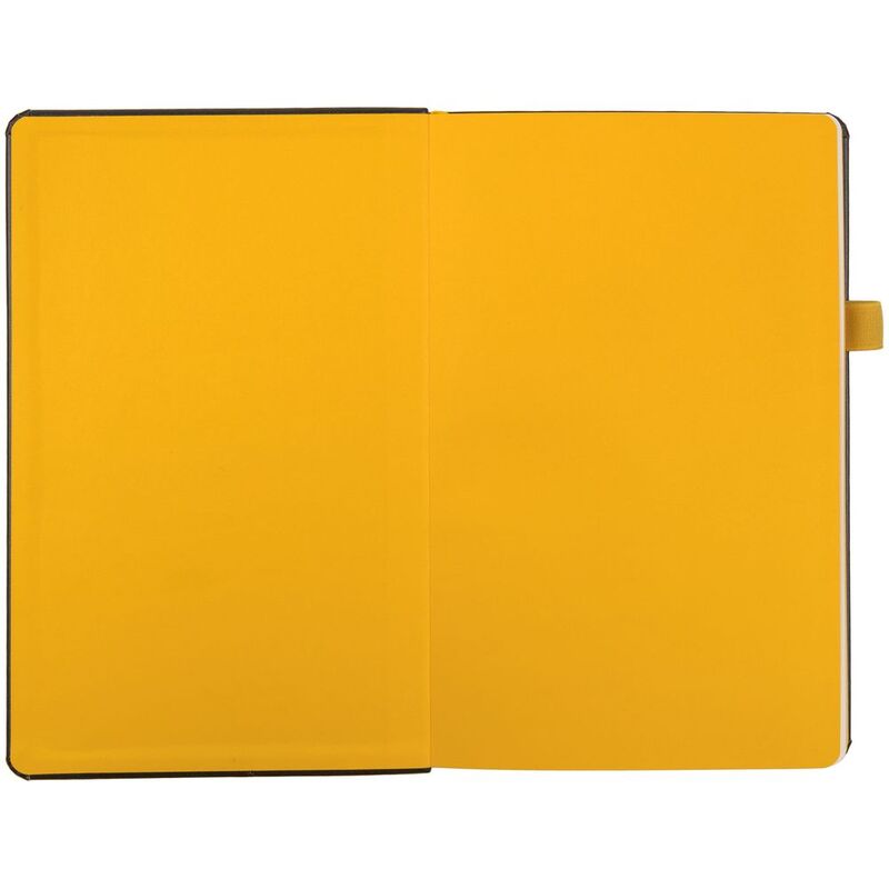 Ежедневник Ton, недатированный, черный с желтым арт.16770.83