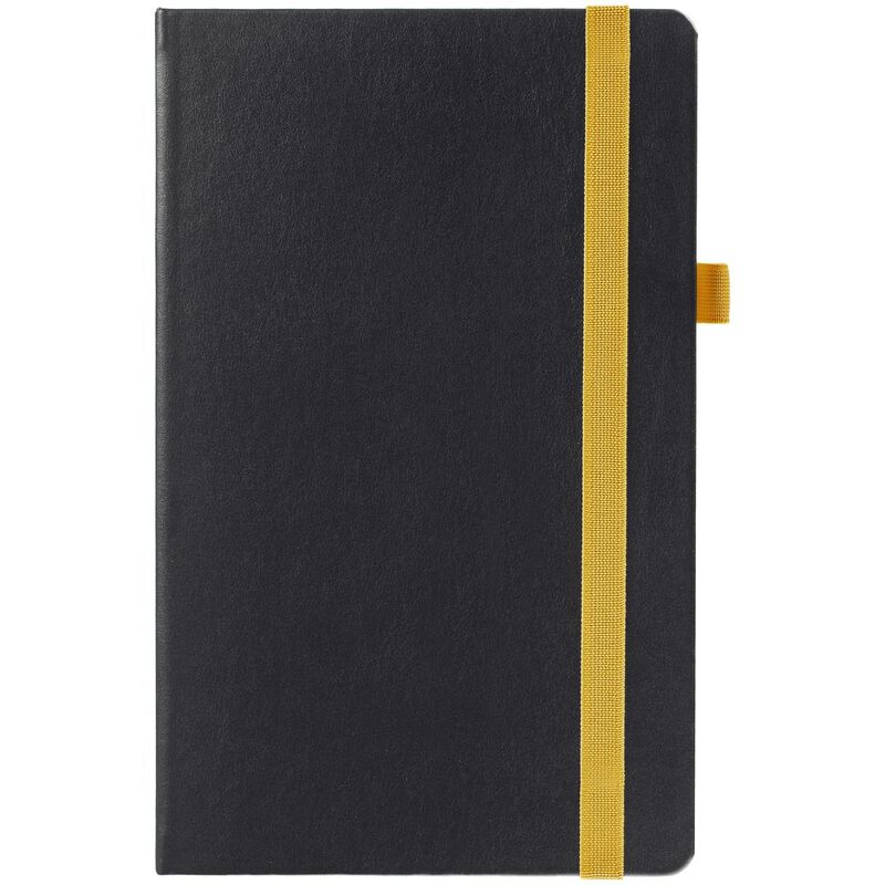 Ежедневник Ton, недатированный, черный с желтым арт.16770.83