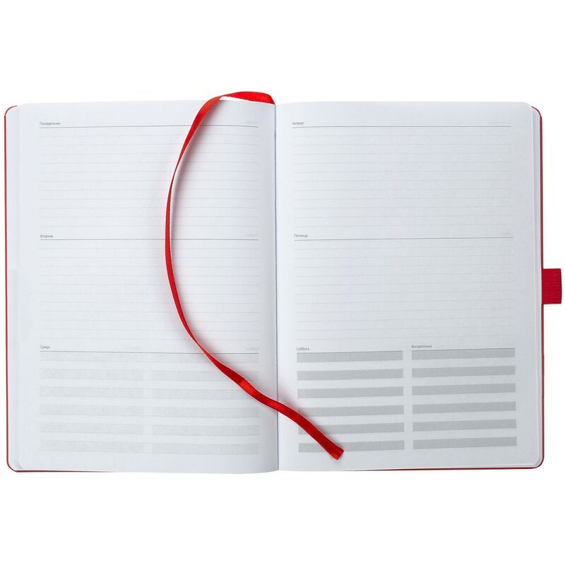 Еженедельник Lucky, недатированный, красный арт.16683.05