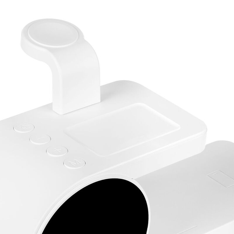 Станция беспроводной зарядки с часами fullStack, белая арт.16460.60