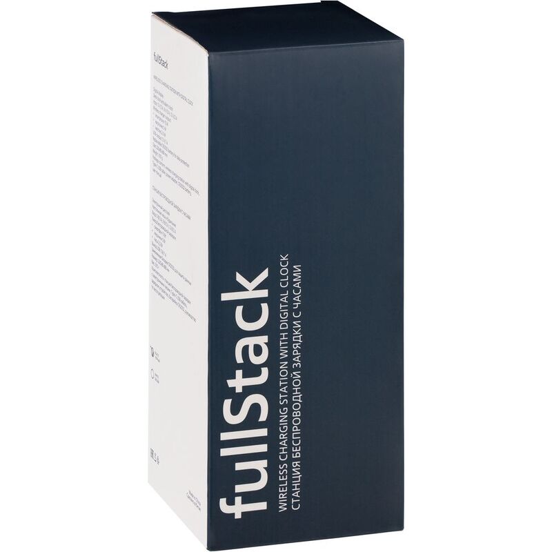 Станция беспроводной зарядки с часами fullStack, белая арт.16460.60