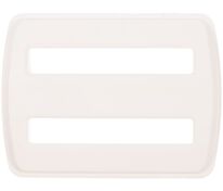 Пряжка &mdash; регулятор ремня Fermo, белая арт.16458.60