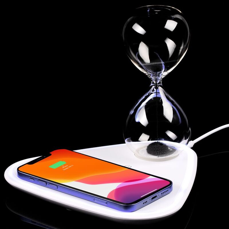 Станция беспроводной зарядки с антистрессом Countdown, белая арт.16462.60