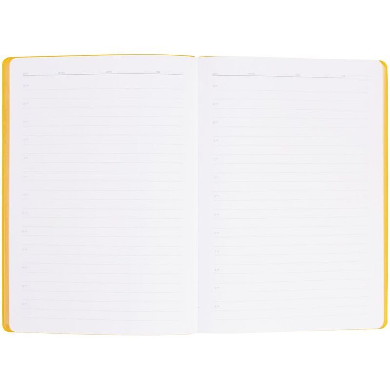 Ежедневник Flexpen Shall, недатированный, желтый арт.19087.08