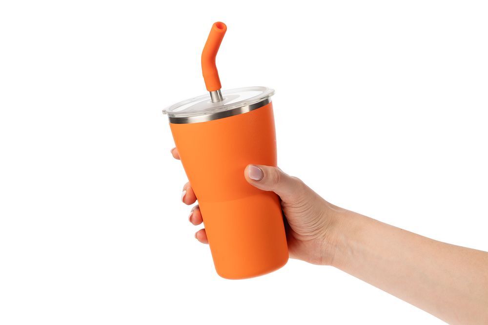 Термостакан Sapporo без логотипа, оранжевый арт.16485.20