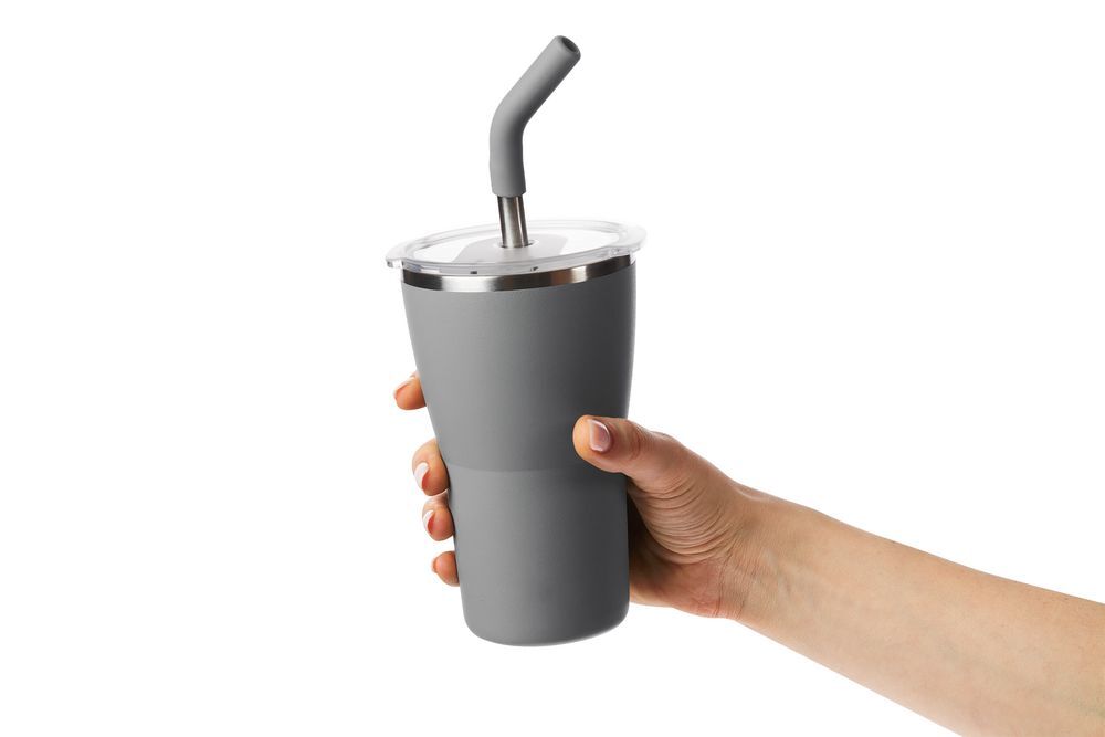 Термостакан Sapporo без логотипа, серый арт.16485.10