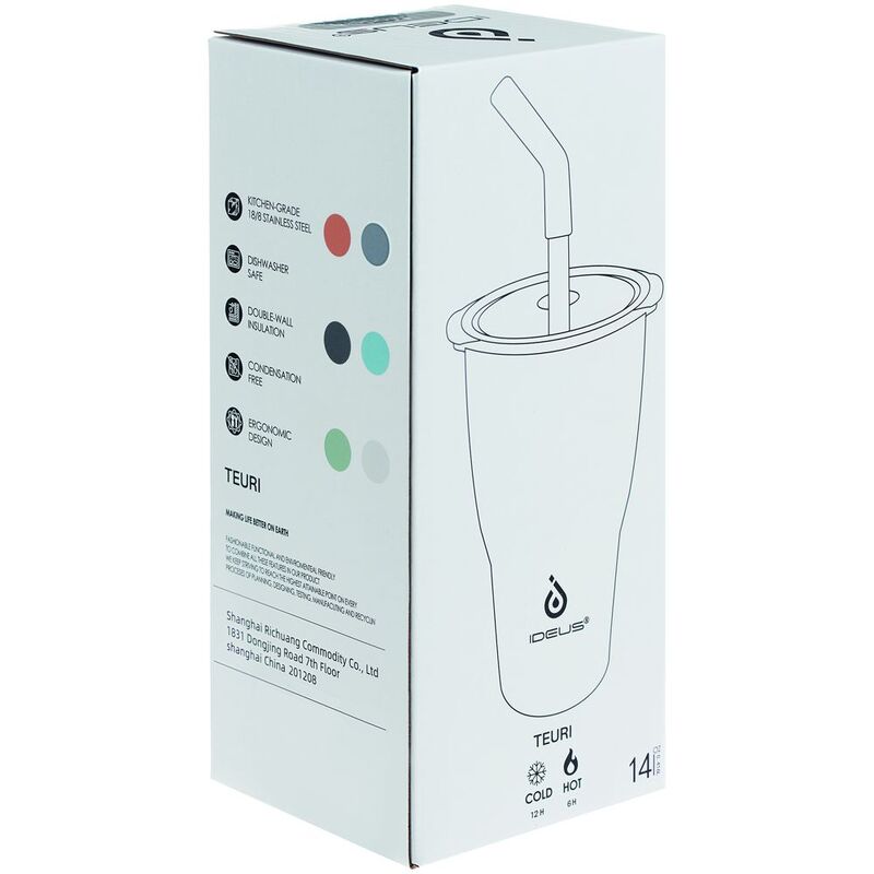 Термостакан Sapporo без логотипа, серый арт.16485.10