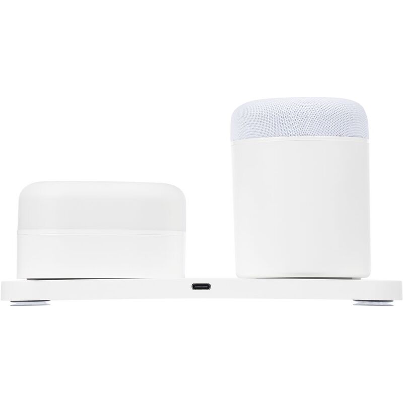 Станция беспроводной зарядки с колонкой и ночником Trilogy, белая арт.16577.60