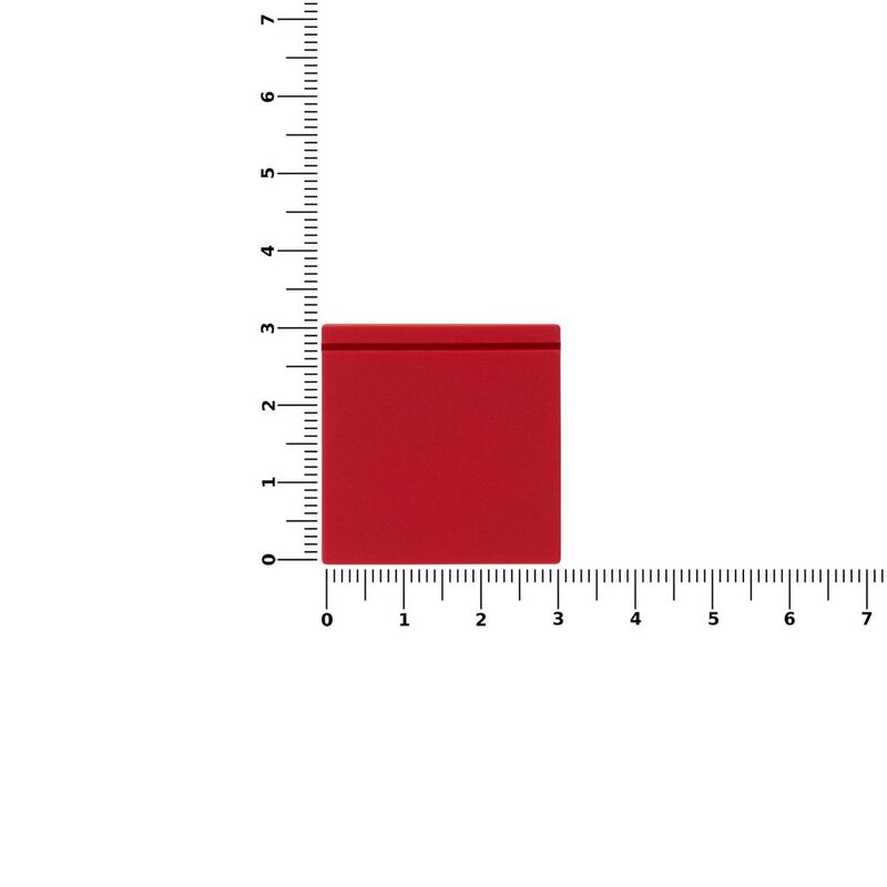 Лейбл из ПВХ Kare, красный арт.16555.50