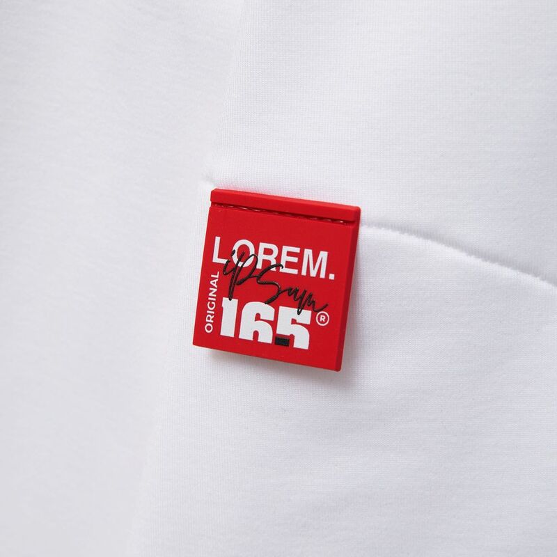 Лейбл из ПВХ Kare, красный арт.16555.50