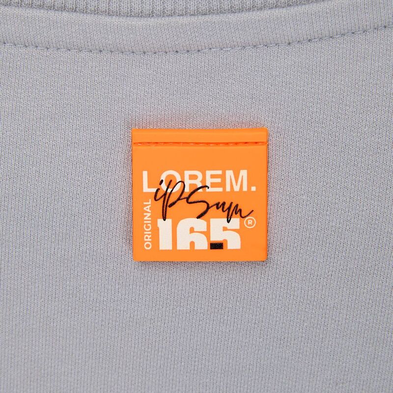 Лейбл из ПВХ Kare, оранжевый неон арт.16555.22