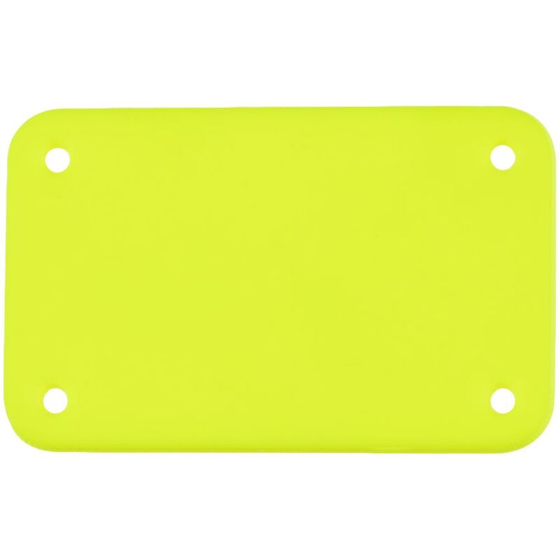 Лейбл из ПВХ Kreta, S, желтый неон арт.16556.89